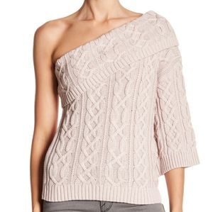 Off Shoulder Cable Sweater NWT